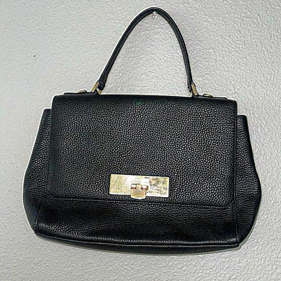 Michael Kors “Callie” black Flap Satchel - Picture 1 of 7